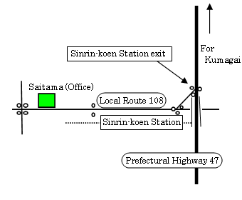 Saitama Office Map